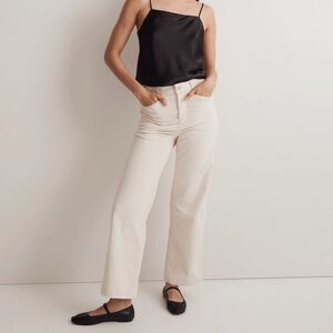 Madewell Petite Emmett 2.0 Wide-Leg Pants in Corduroy